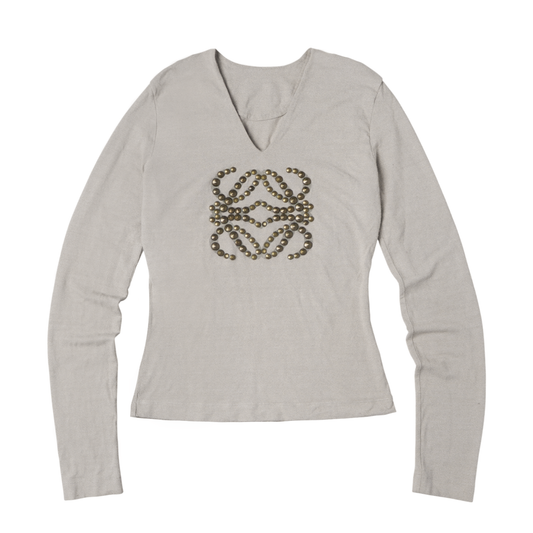 reworked Loewe studded Anagram top - Size M