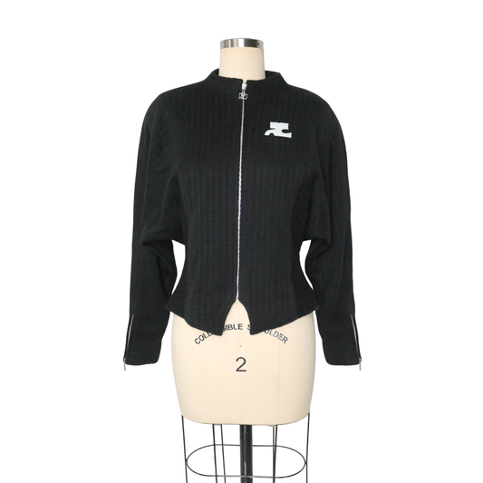 Courrèges batwing wool jacket - Size M
