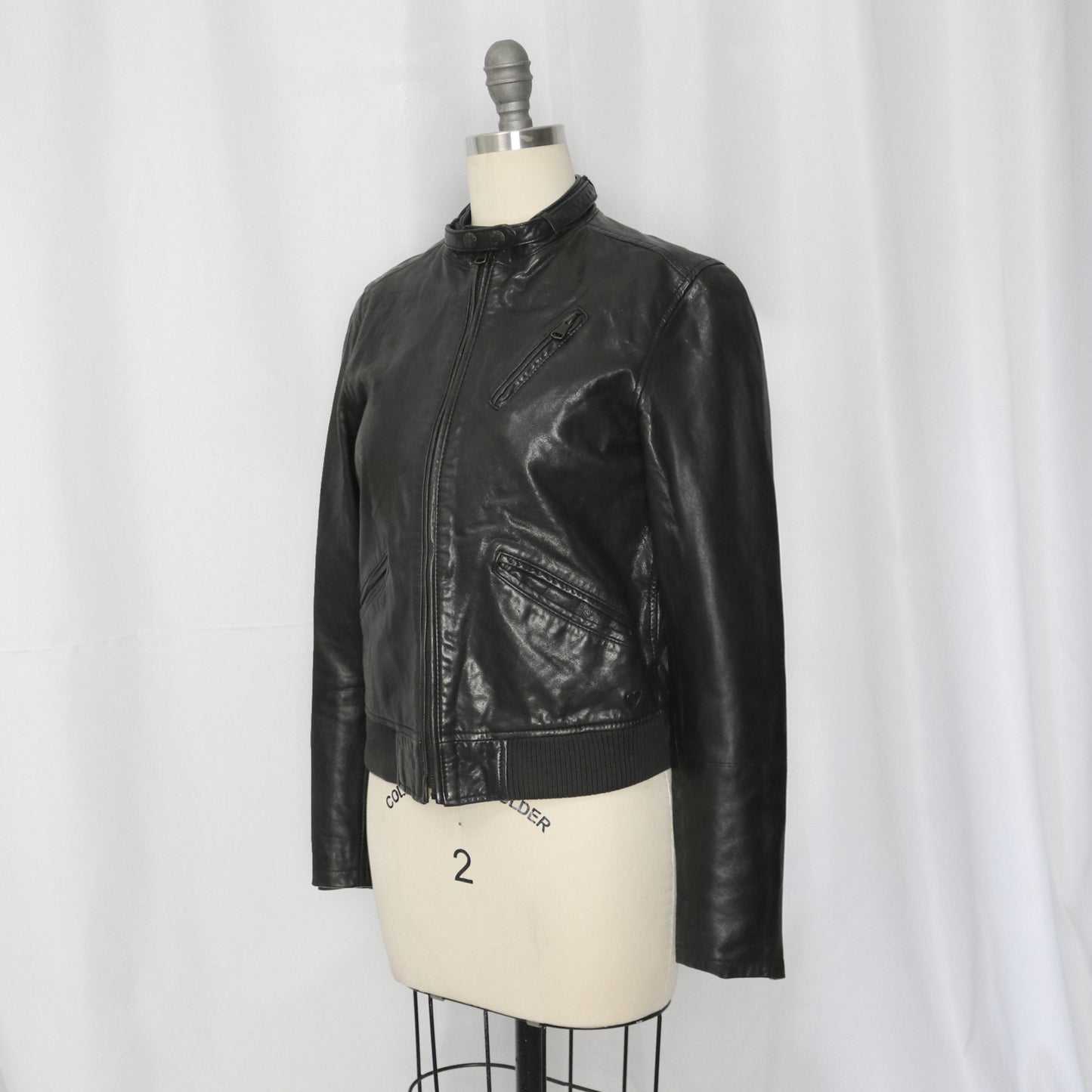 Agnès B. leather biker jacket - Size S
