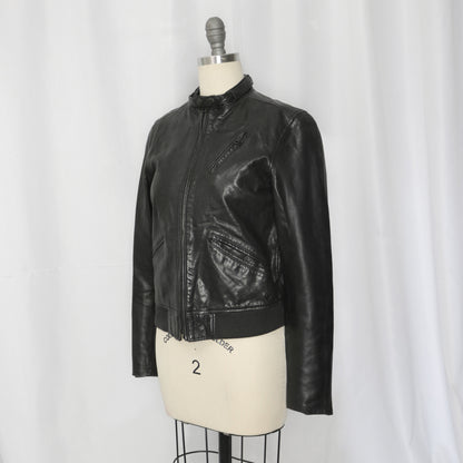 Agnès B. leather biker jacket - Size S