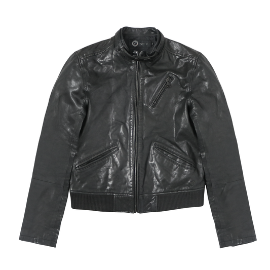 Agnès B. leather biker jacket - Size S
