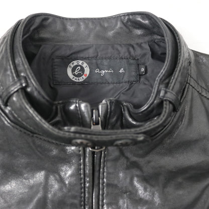 Agnès B. leather biker jacket - Size S