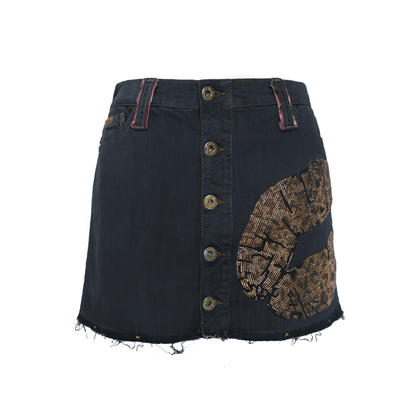reworked Dolce & Gabbana denim skirt - Size 28