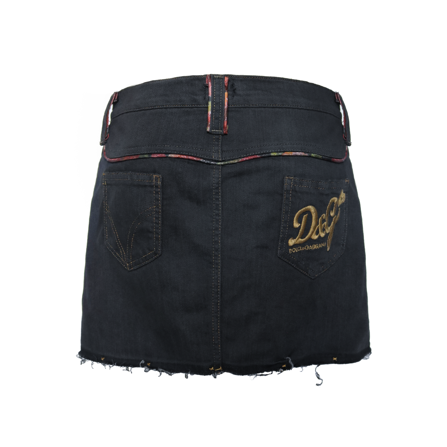 reworked Dolce & Gabbana denim skirt - Size 28