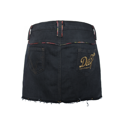 reworked Dolce & Gabbana denim skirt - Size 28
