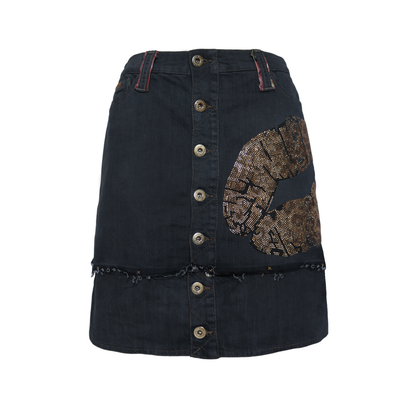 reworked Dolce & Gabbana denim skirt - Size 28