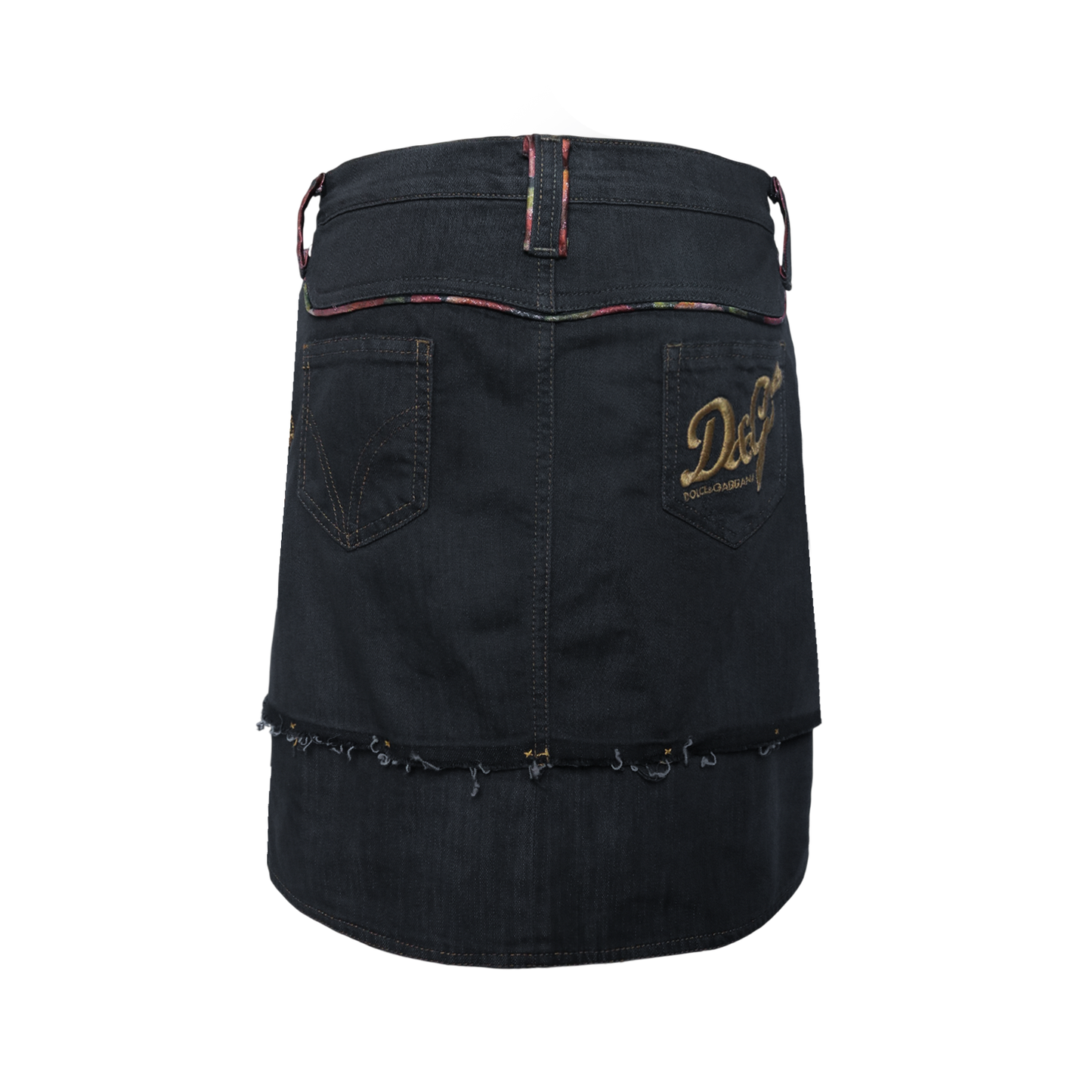 reworked Dolce & Gabbana denim skirt - Size 28
