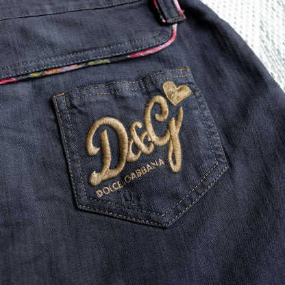 reworked Dolce & Gabbana denim skirt - Size 28