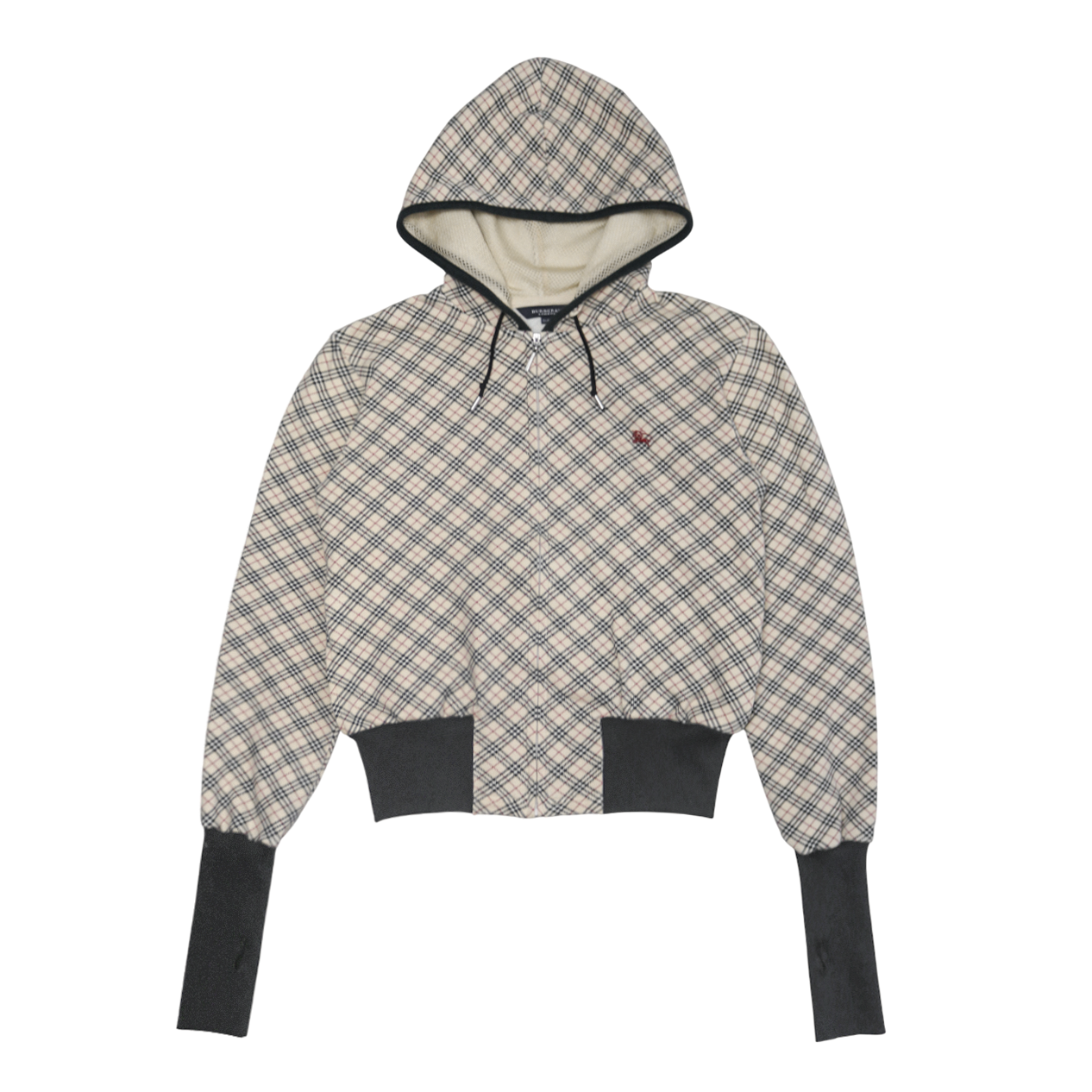 reworked Burberry zip-up hoodie - Size M