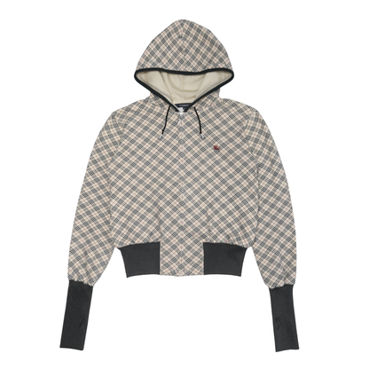 reworked Burberry zip-up hoodie - Size M