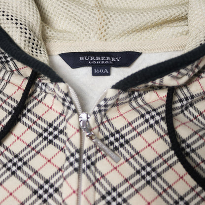 reworked Burberry zip-up hoodie - Size M