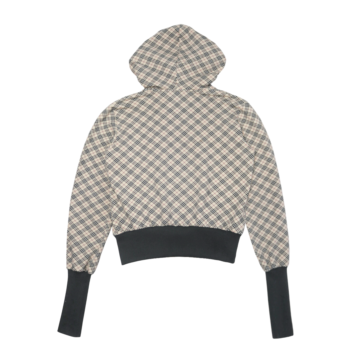 reworked Burberry zip-up hoodie - Size M