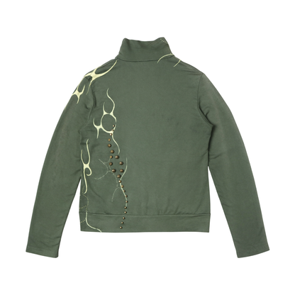reworked Valentino zip-up top - Size S