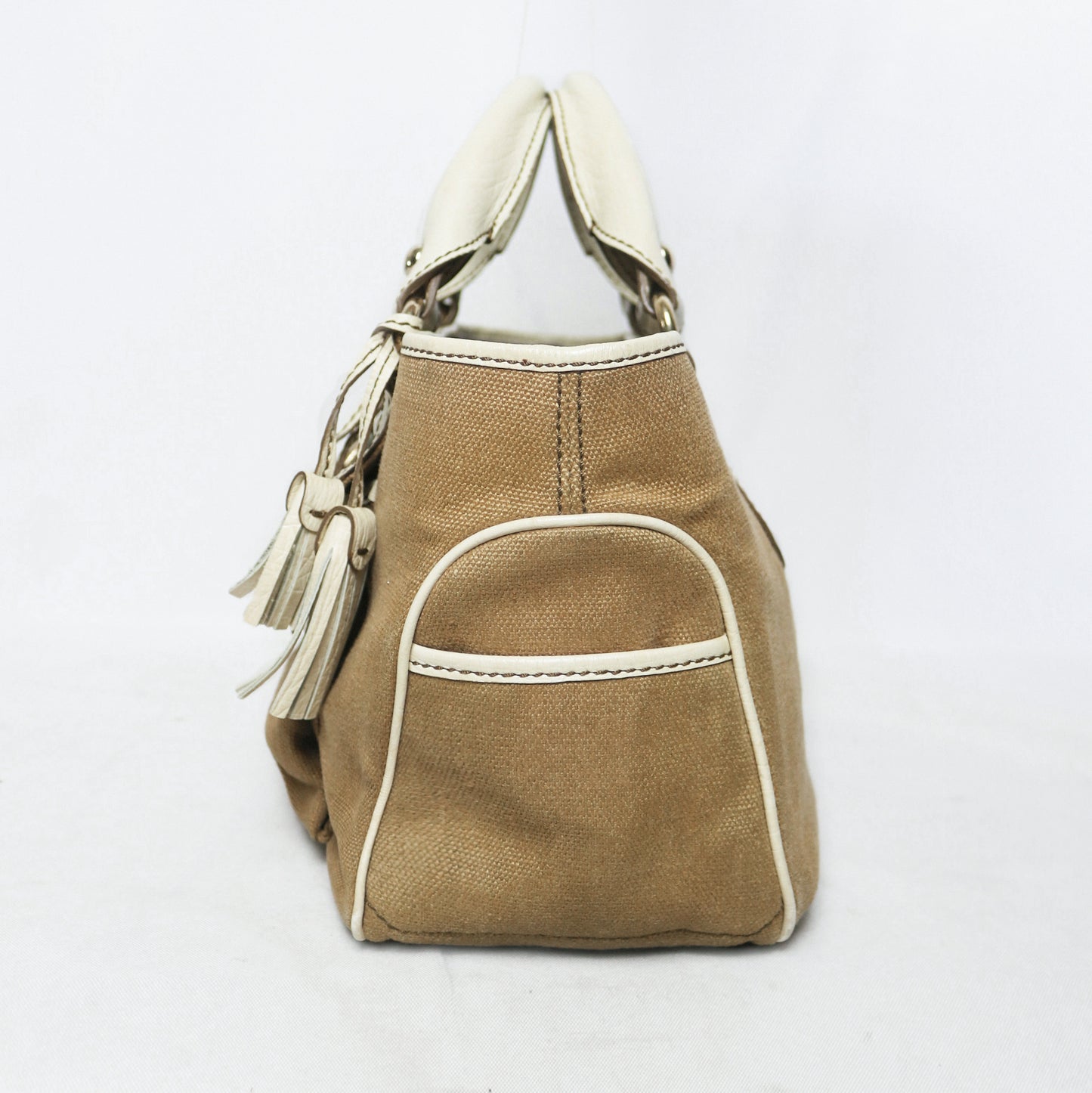 Celine leather trim canvas Boogie bag