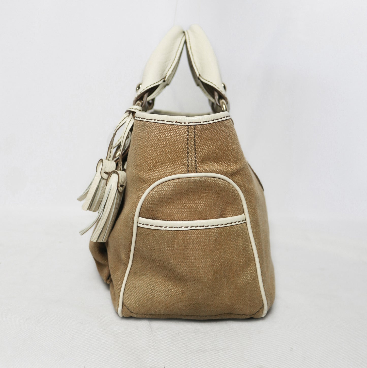Celine leather trim canvas Boogie bag