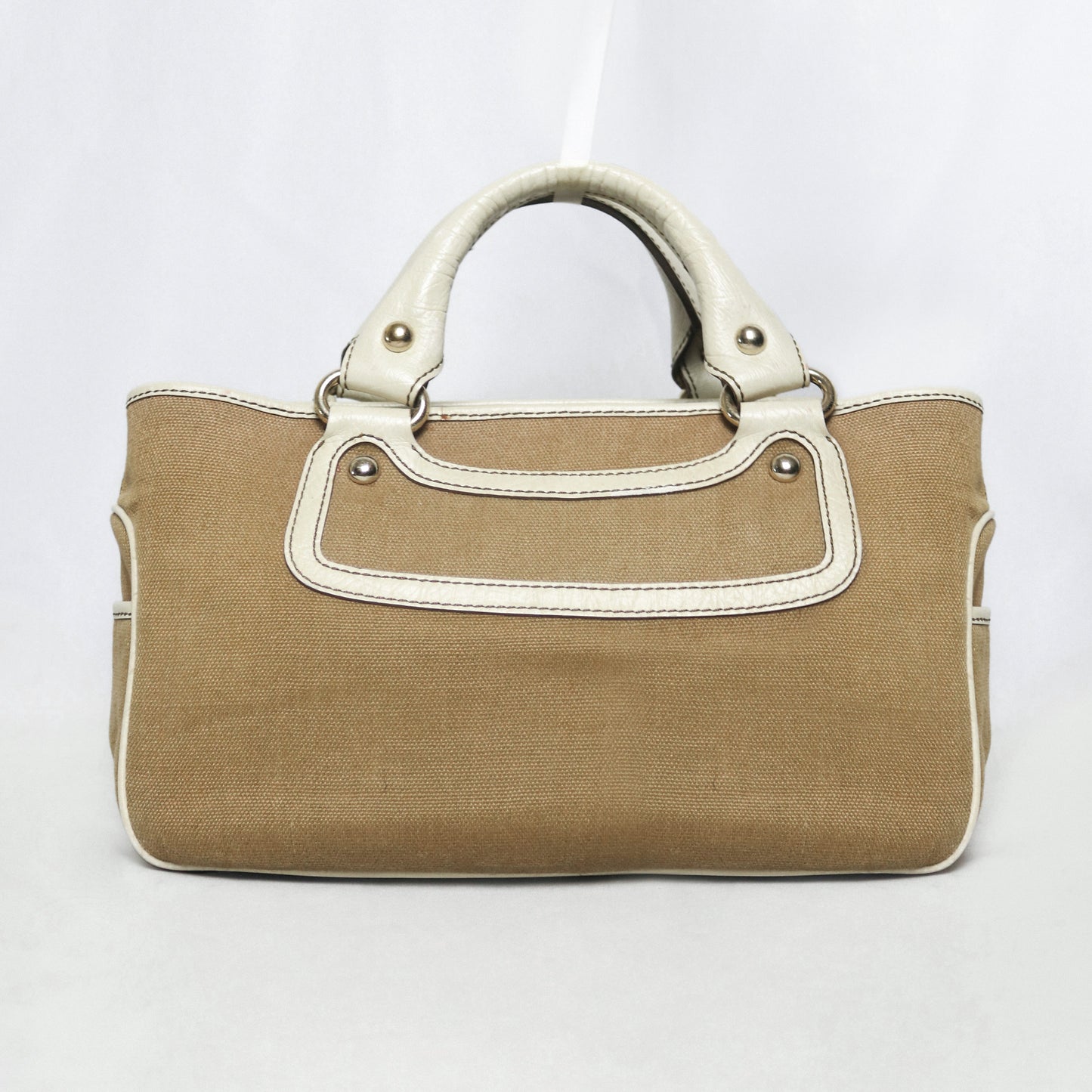 Celine leather trim canvas Boogie bag