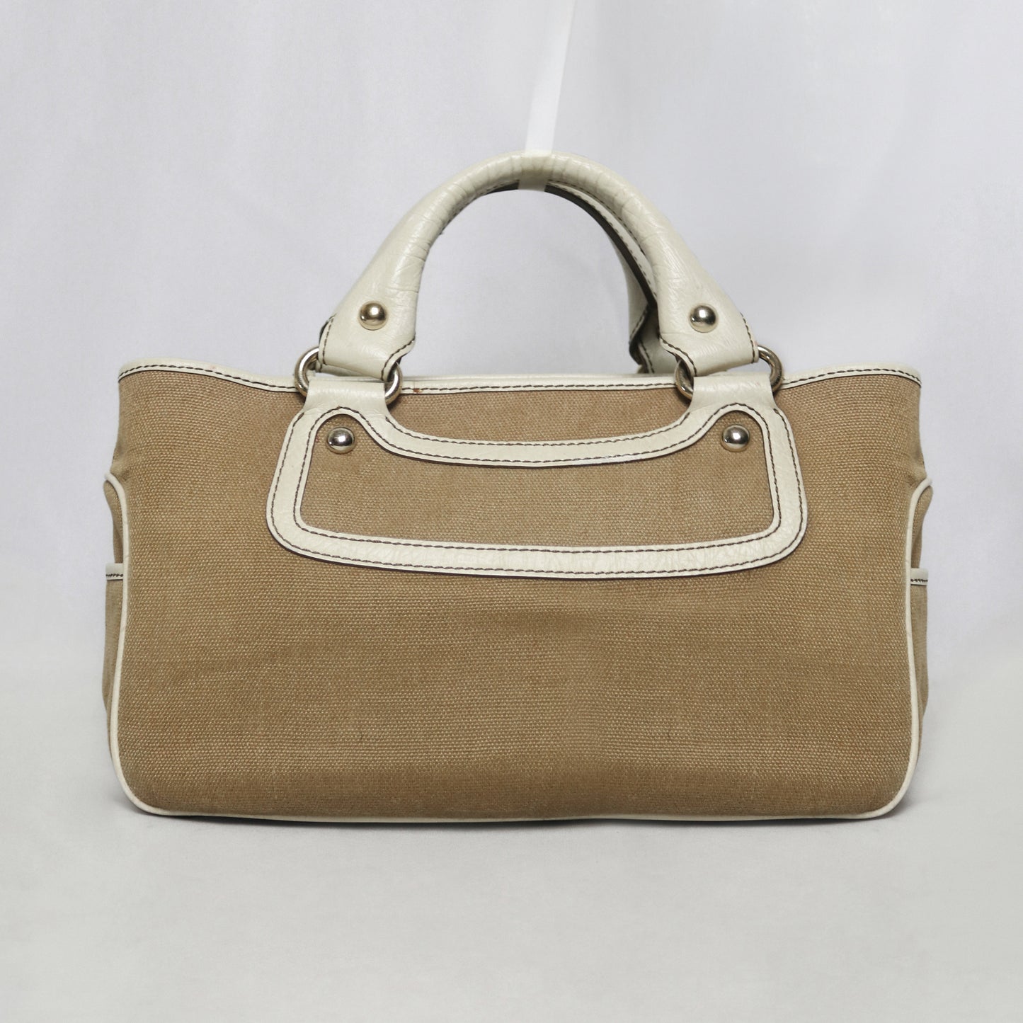 Celine leather trim canvas Boogie bag
