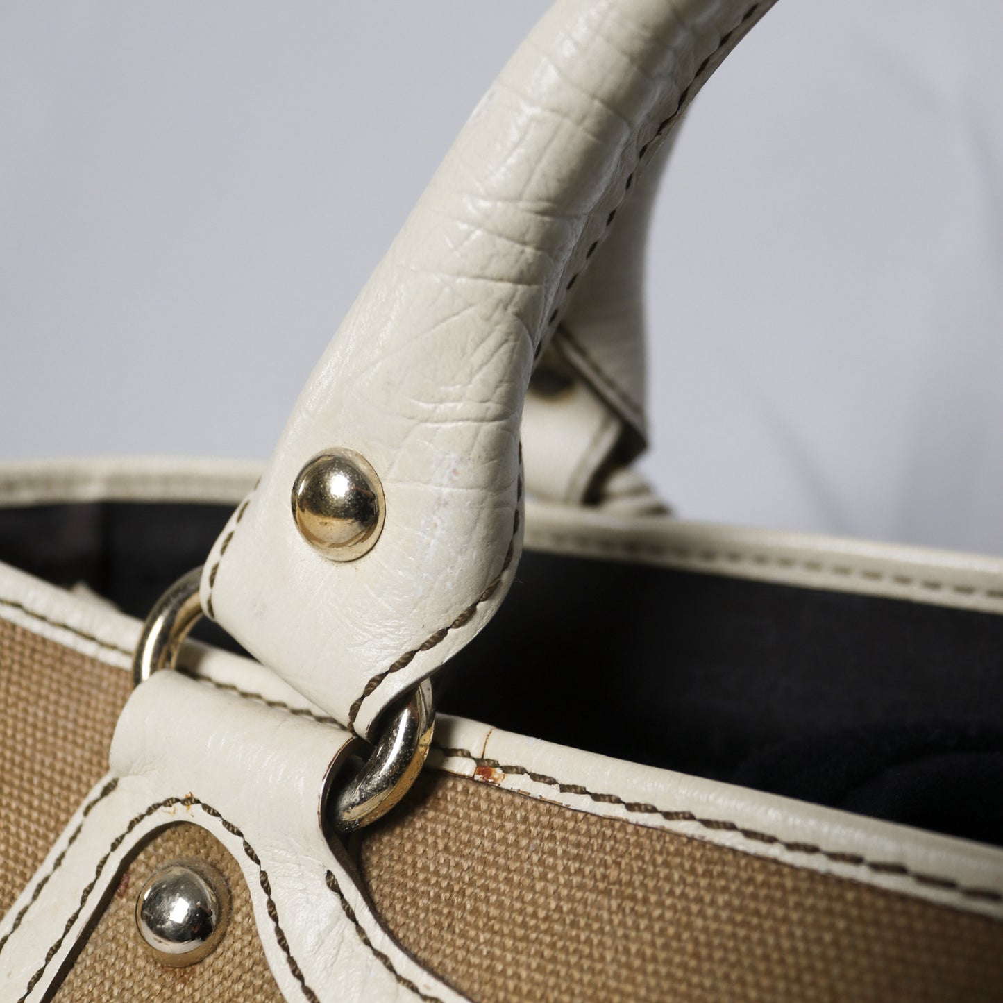 Celine leather trim canvas Boogie bag