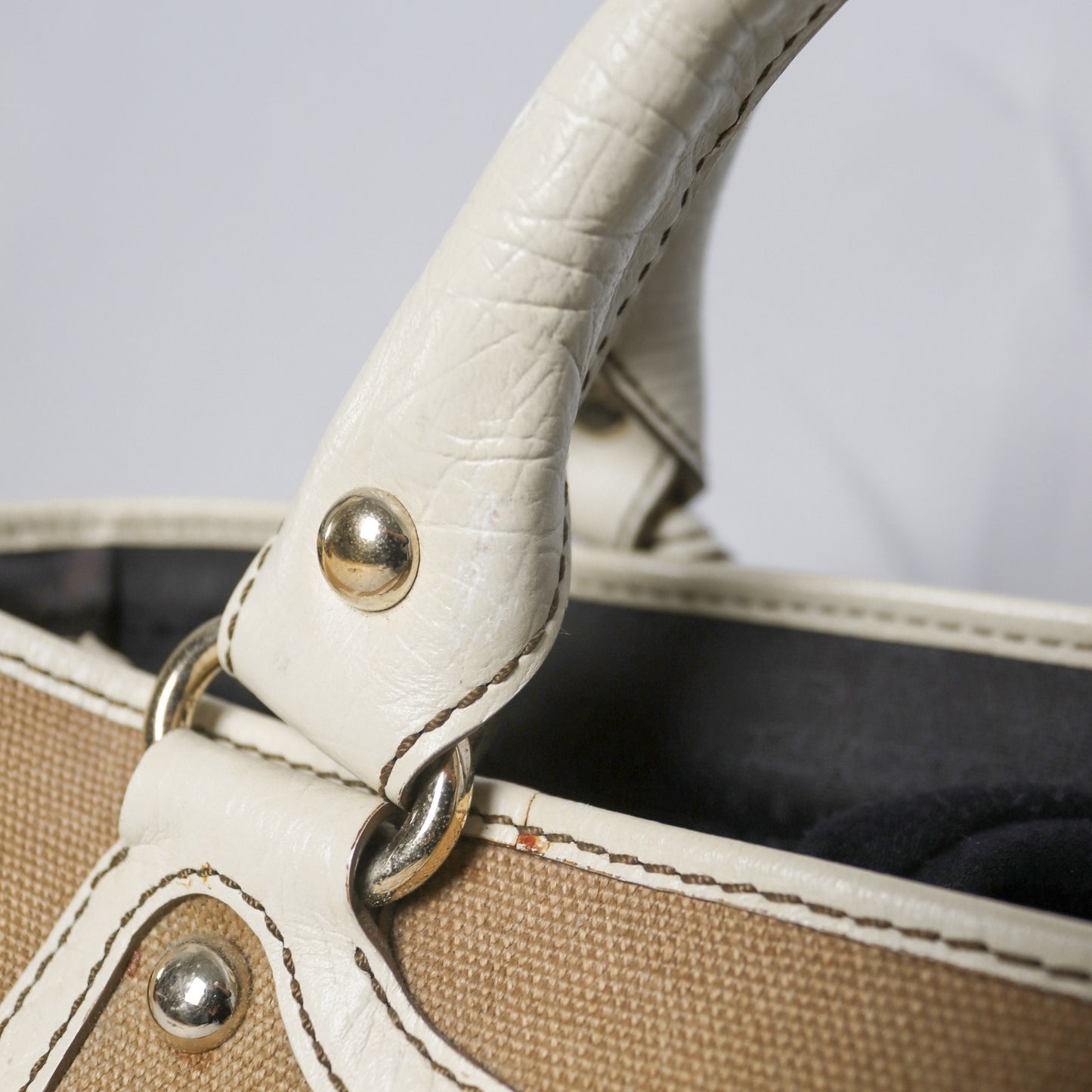 Celine leather trim canvas Boogie bag