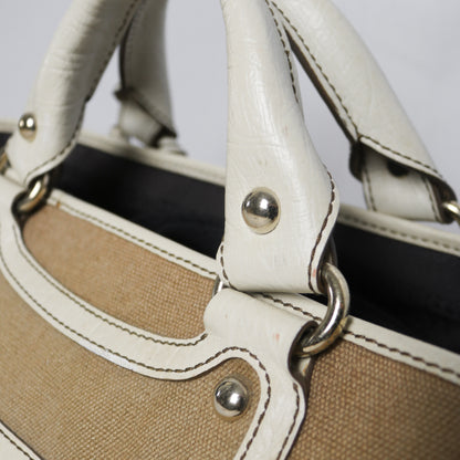 Celine leather trim canvas Boogie bag