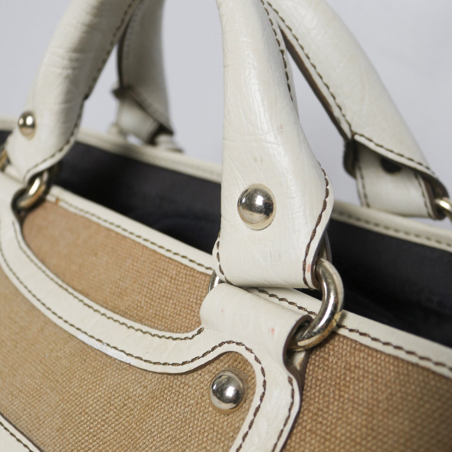 Celine leather trim canvas Boogie bag