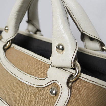 Celine leather trim canvas Boogie bag