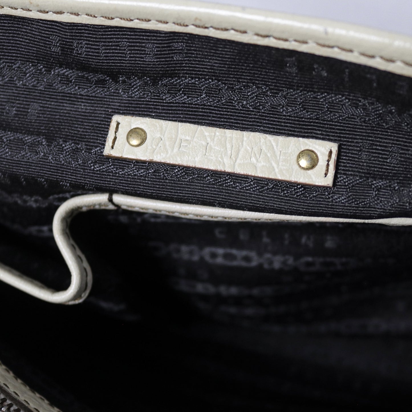 Celine leather trim canvas Boogie bag