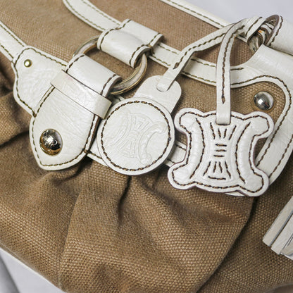 Celine leather trim canvas Boogie bag