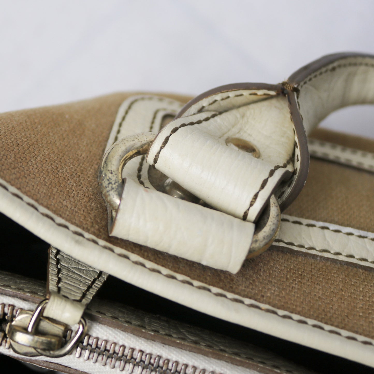 Celine leather trim canvas Boogie bag