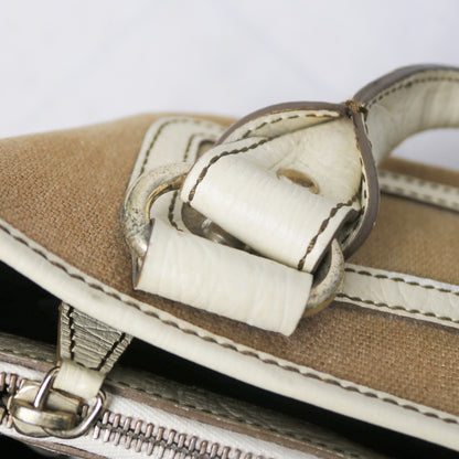 Celine leather trim canvas Boogie bag