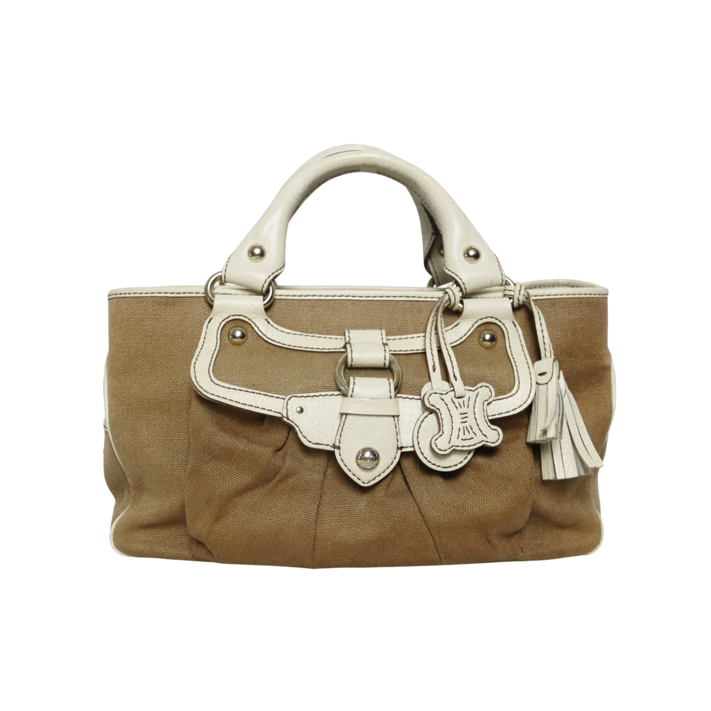Celine leather trim canvas Boogie bag