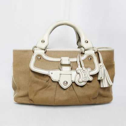 Celine leather trim canvas Boogie bag