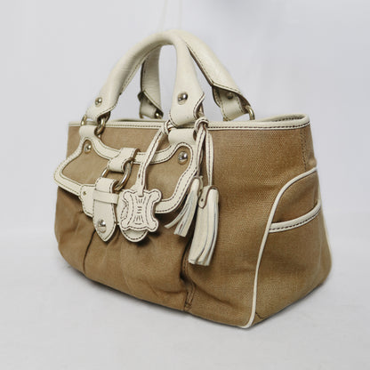 Celine leather trim canvas Boogie bag