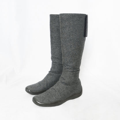 00s Prada wool twill knee high boots – Size 37