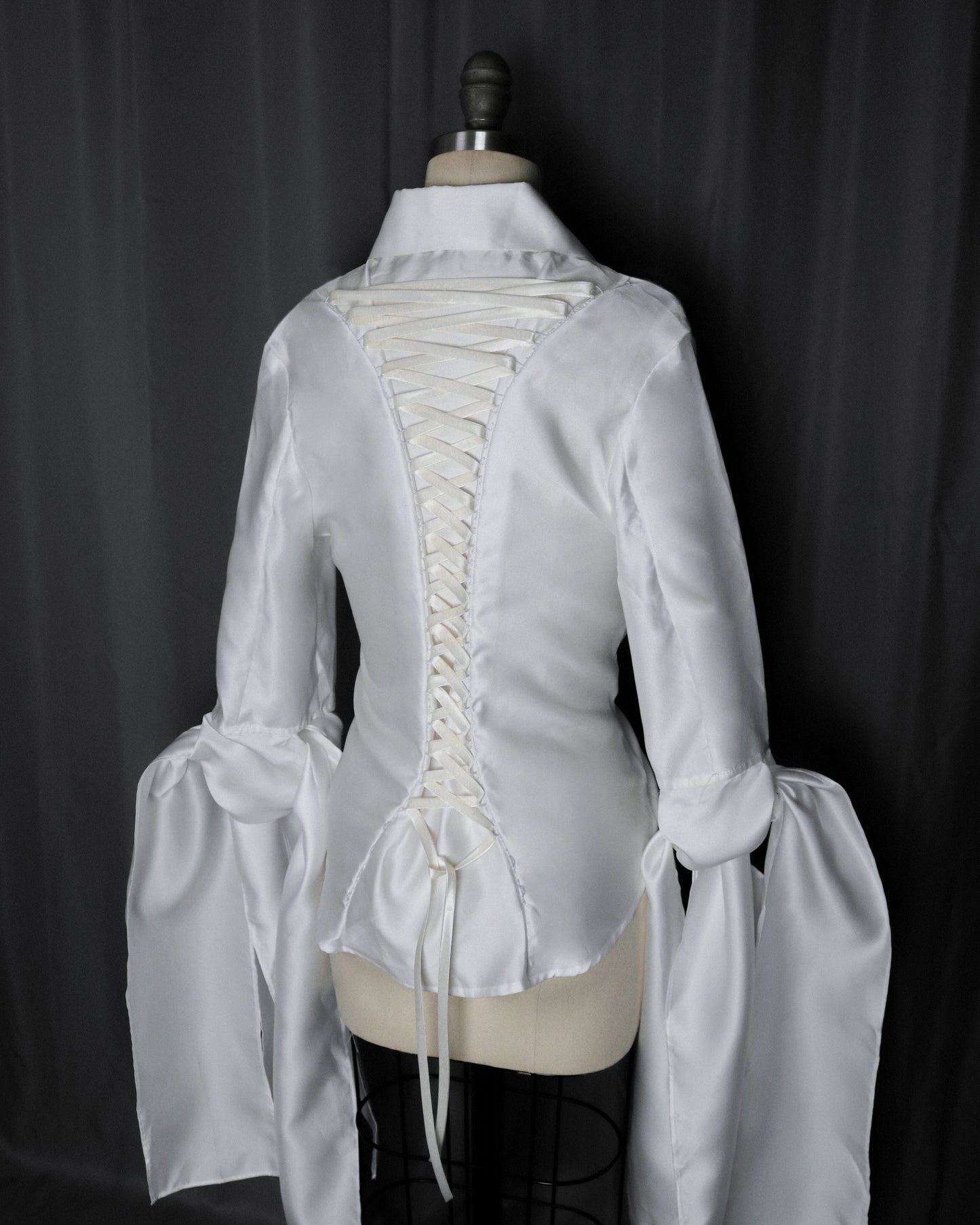 'Aether' tie-sleeve button shirt