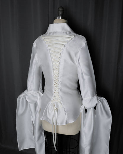 'Aether' tie-sleeve button shirt