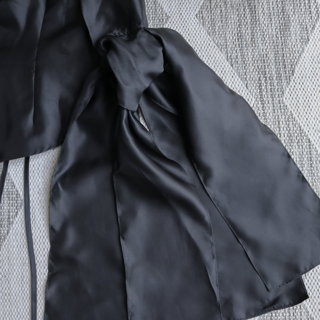 'Aether' tie-sleeve button shirt