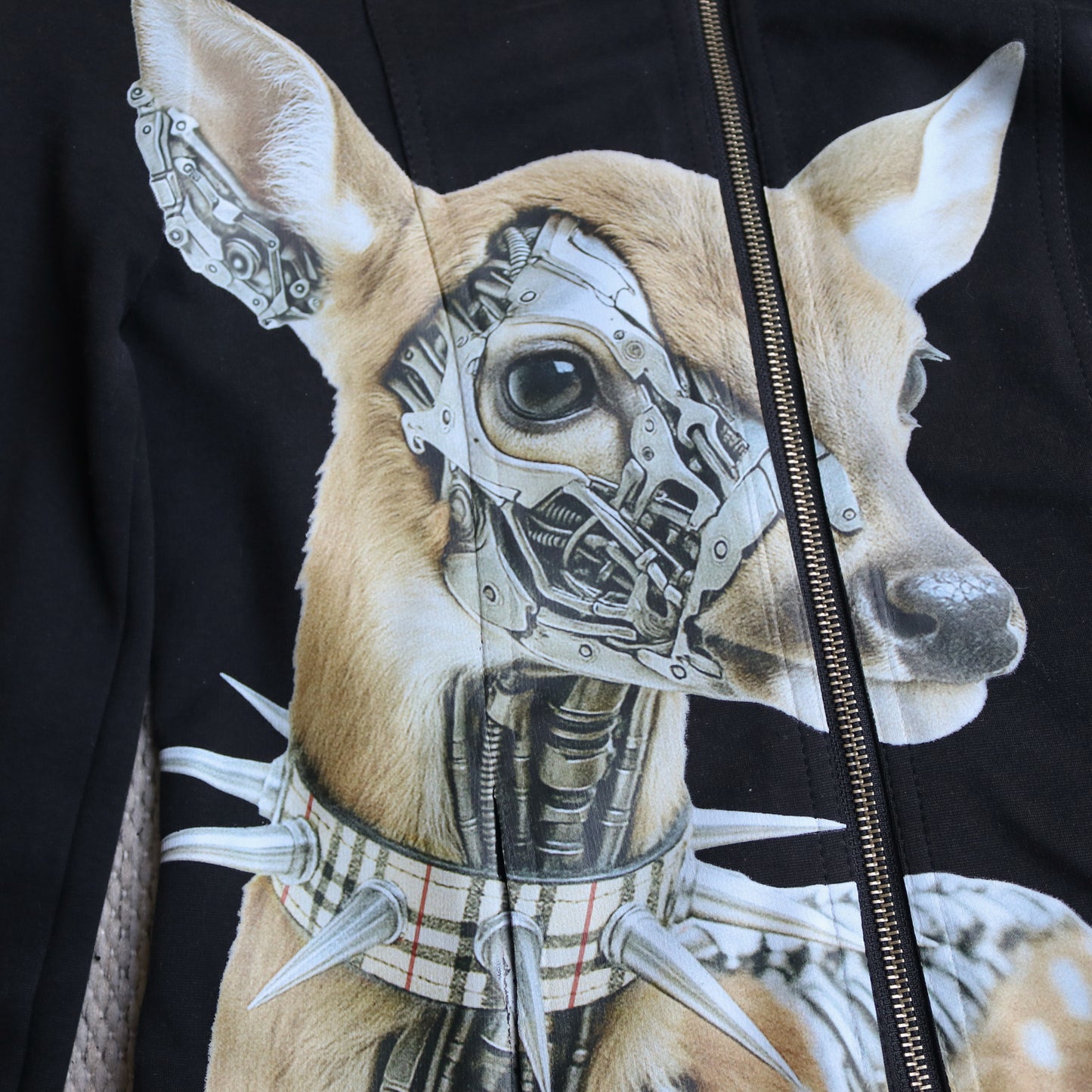reworked Burberry high neck jacket - Size 38