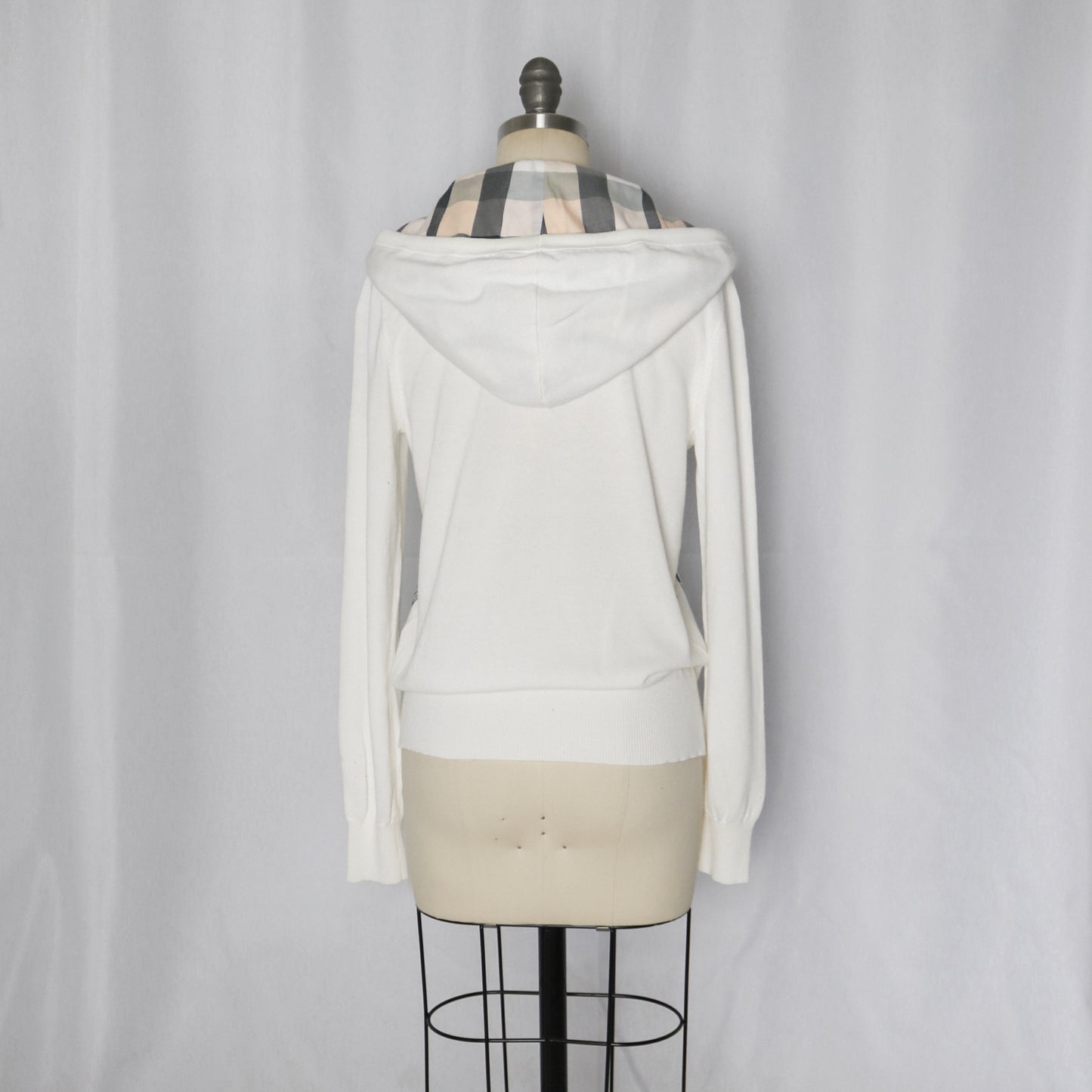 reworked Burberry knit hoodie - Size 38