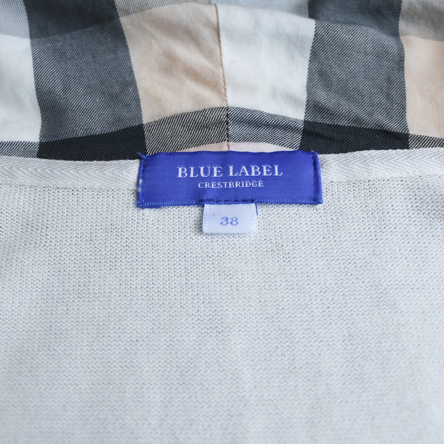 reworked Burberry knit hoodie - Size 38