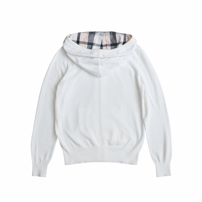 reworked Burberry knit hoodie - Size 38