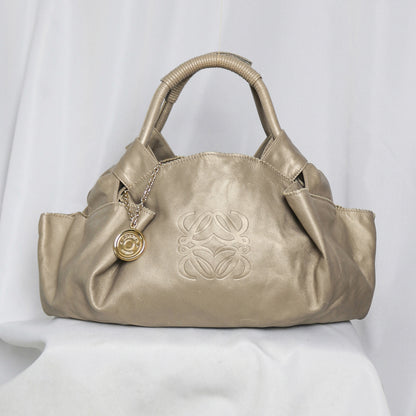 Loewe metallic Nappa Aire hobo bag