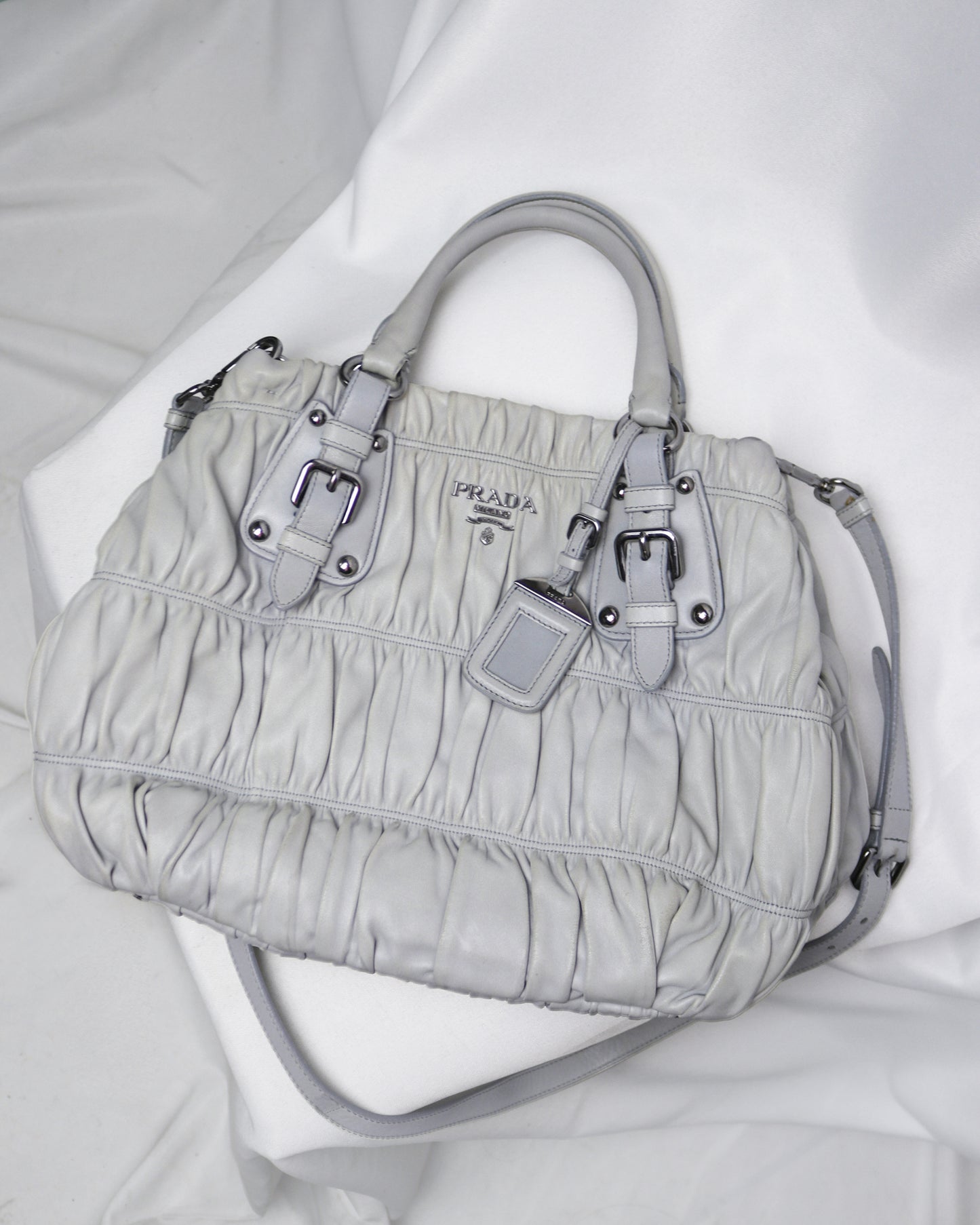 Prada Nappa Gaufre leather satchel bag
