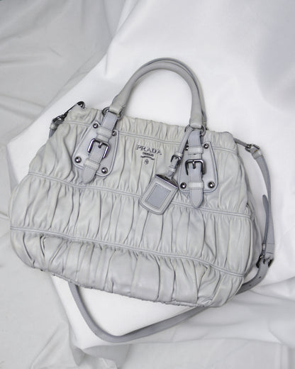 Prada Nappa Gaufre leather satchel bag