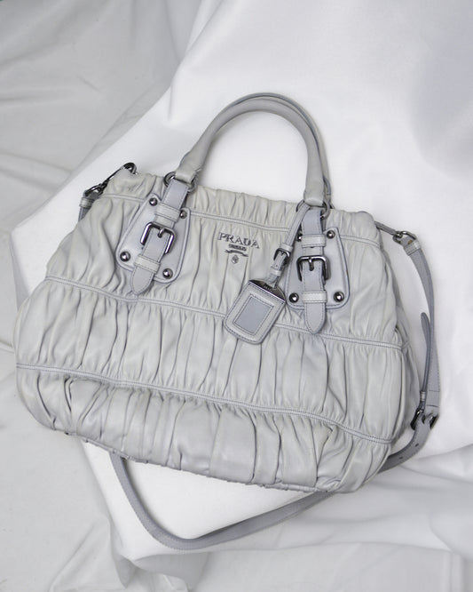 Prada Nappa Gaufre leather satchel bag