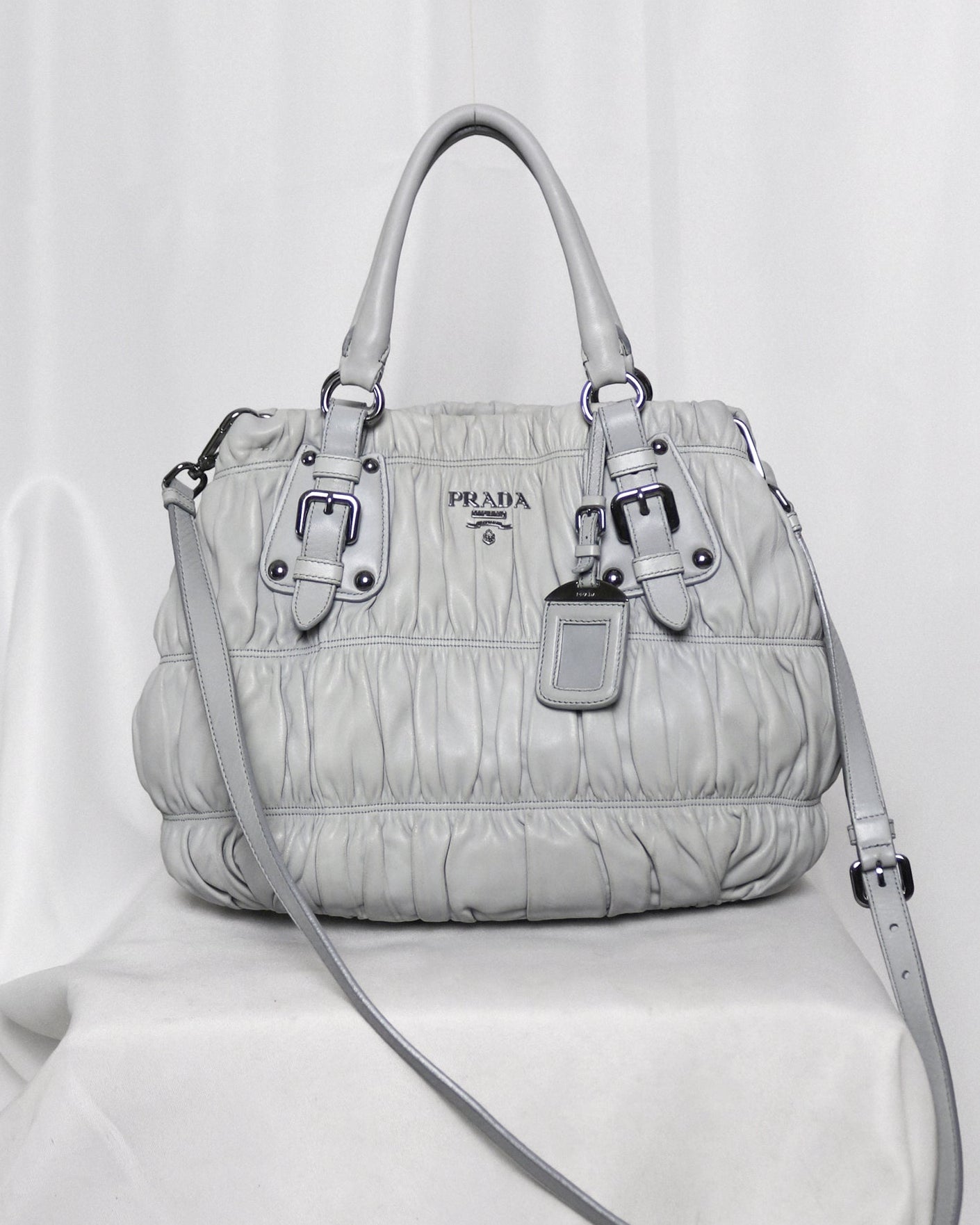 Prada Nappa Gaufre leather satchel bag