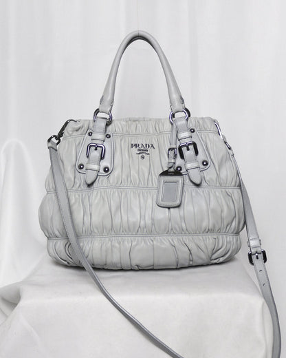 Prada Nappa Gaufre leather satchel bag