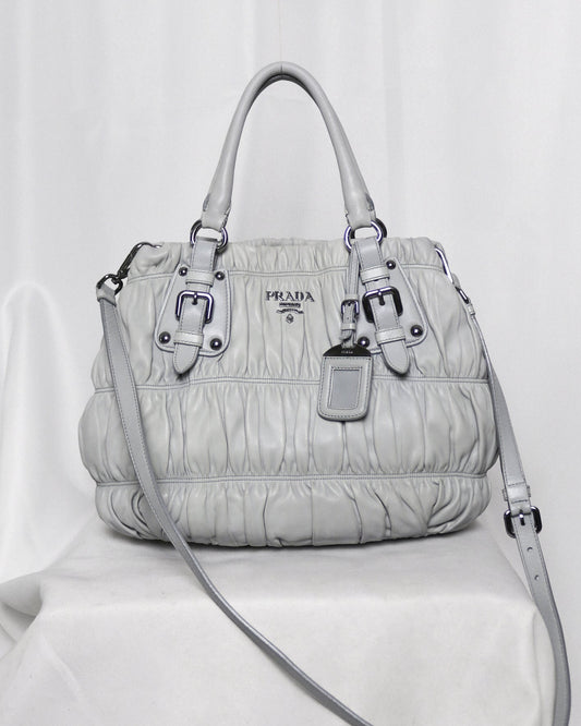 Prada Nappa Gaufre leather satchel bag