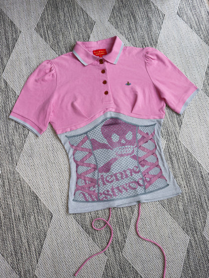 reworked Vivienne Westwood polo shirt - Size M