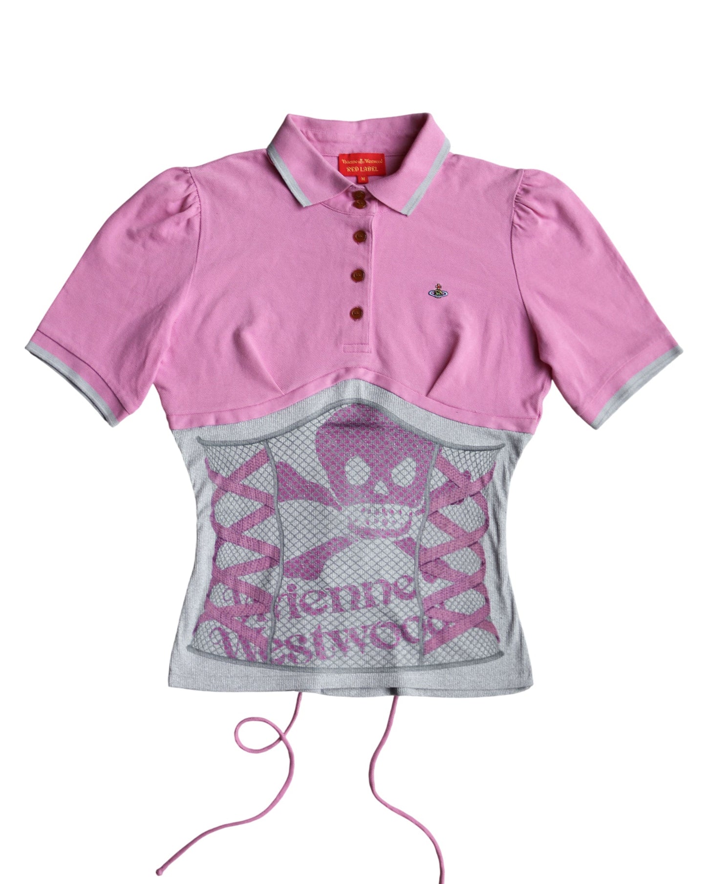 reworked Vivienne Westwood polo shirt - Size M